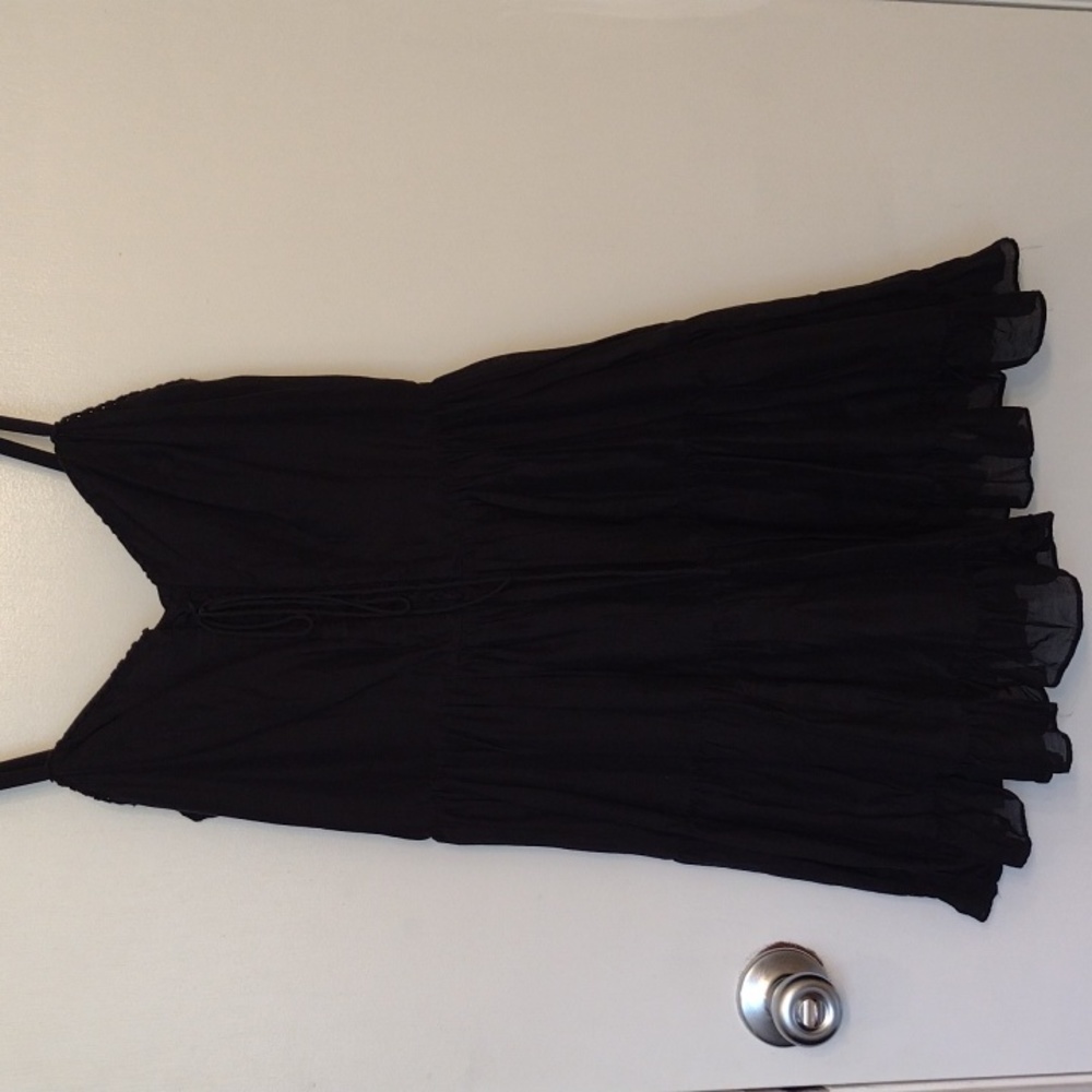 Beautiful Forever 21 Black Silk Cotton Dress size Small